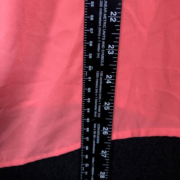 LOFT Outlet Womens Blouse Pink Pleated Crew Neck Sleeveless Small - Picture 9 of 12